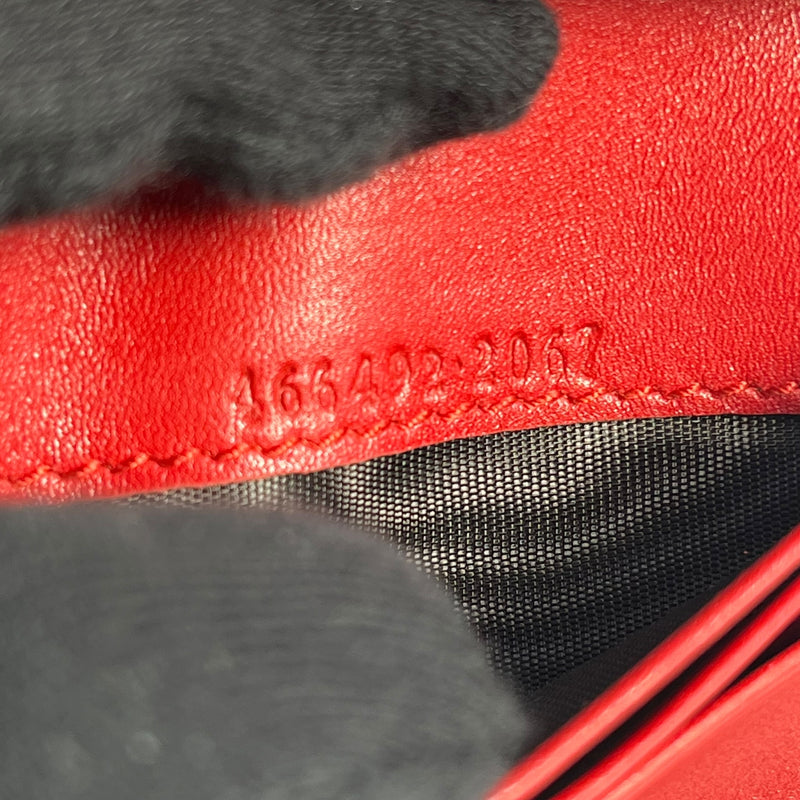 GUCCI GG Marmont Compact Wallet - Red