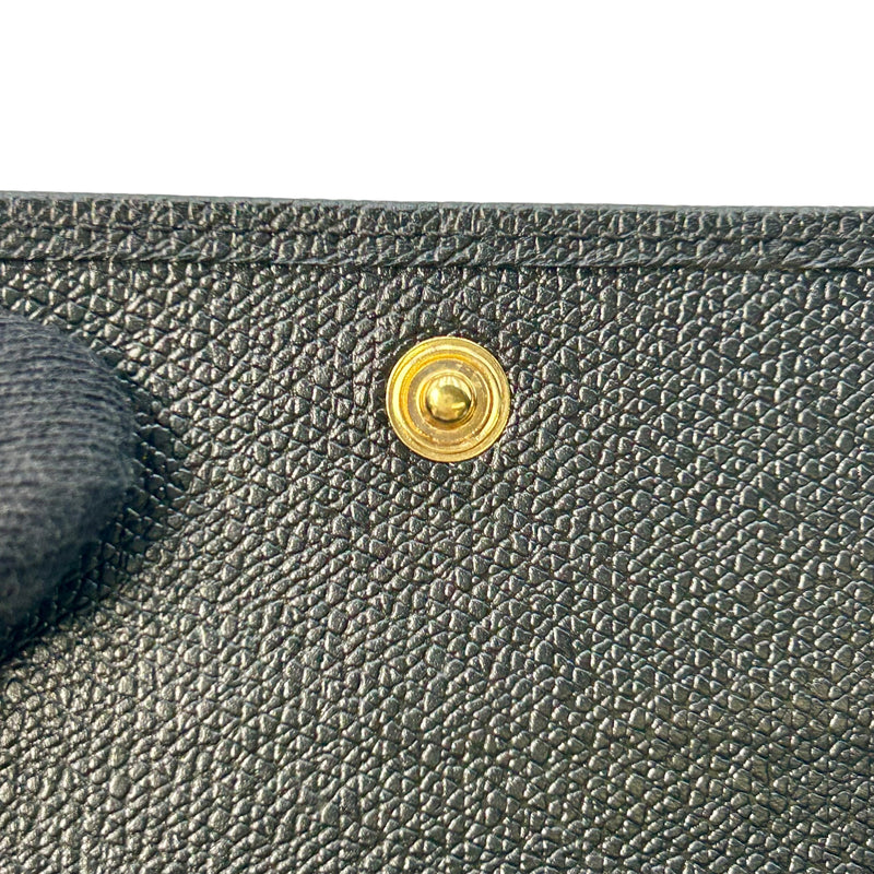 CHANEL Coco Button Compact Wallet - Black