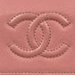 CHANEL Caviar Skin Bi-Fold Long Wallet - Pink