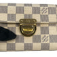 Louis Vuitton Damier Portefeuille Koala Compact Wallet - White