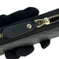 GUCCI Microguccissima Round Zip Long Wallet - Black