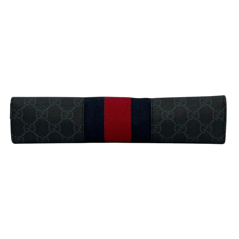 GUCCI GG Supreme Web Clutch Bag - Black
