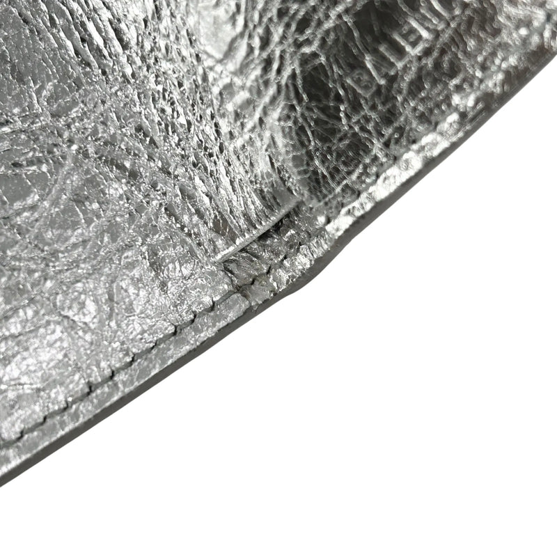 BALENCIAGA Papier Miini Compact Wallet - Silver