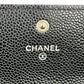 CHANEL Materasse Caviar Skin Classic Flap Long Wallet - Black