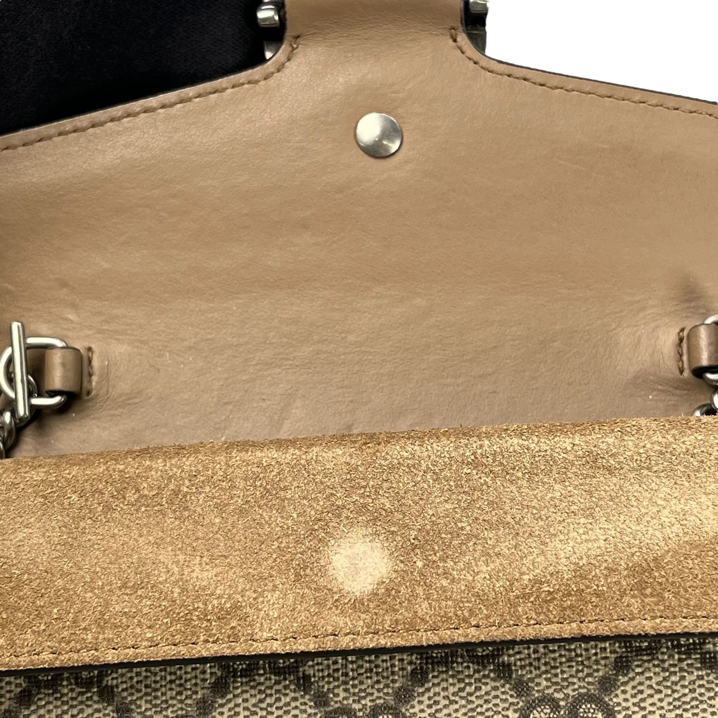 GUCCI Dionysus GG Supreme Mini Bag Shoulder Bag - Beige