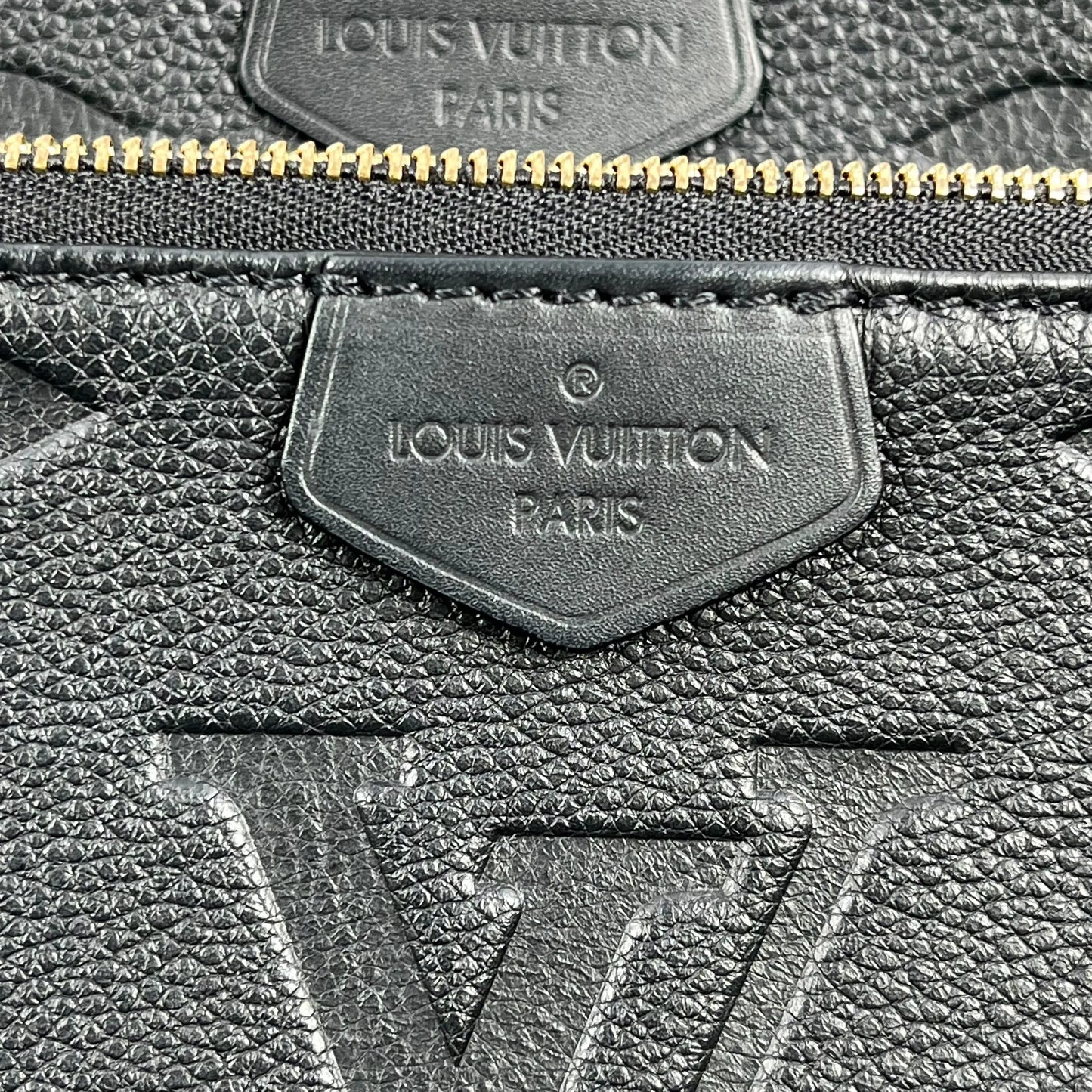 Louis Vuitton Monogram Empreinte Multi Pochette Hand Bag - Black