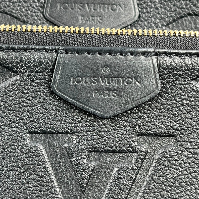 Louis Vuitton Monogram Empreinte Multi Pochette Hand Bag - Black