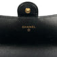 CHANEL CC Logo Lambskin Long Wallet - Black