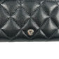 CHANEL Materasse Caviarskin Compact Wallet - Black - 35107
