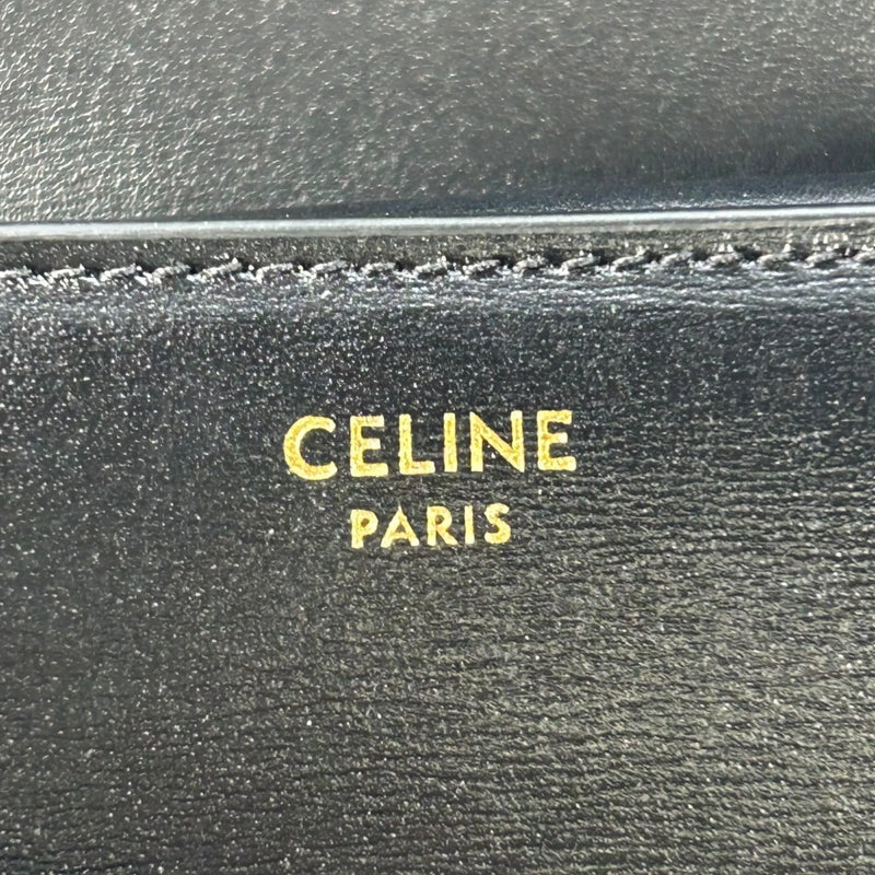 CELINE Triomphe Compact Wallet - Black