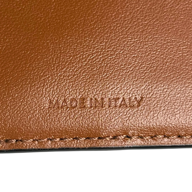 CELINE Triomphe Canvas Compact Wallet - Darkbrown
