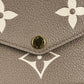 LOUIS VUITTON Pochette Felicie Monogram Empreinte Chain Wallet - Beige
