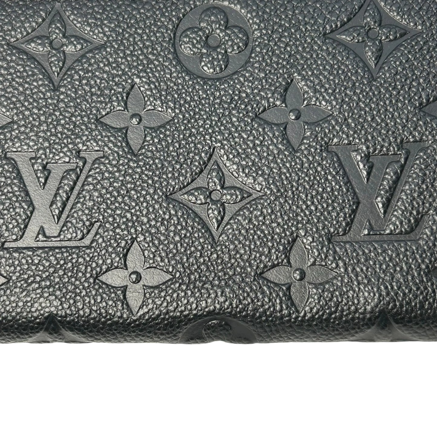LOUIS VUITTON Portefeuille Monogram Empreinte Long Wallet - Black 