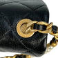 CHANEL Matelasse Lambskin Pearl Chain Shoulder Bag - Black