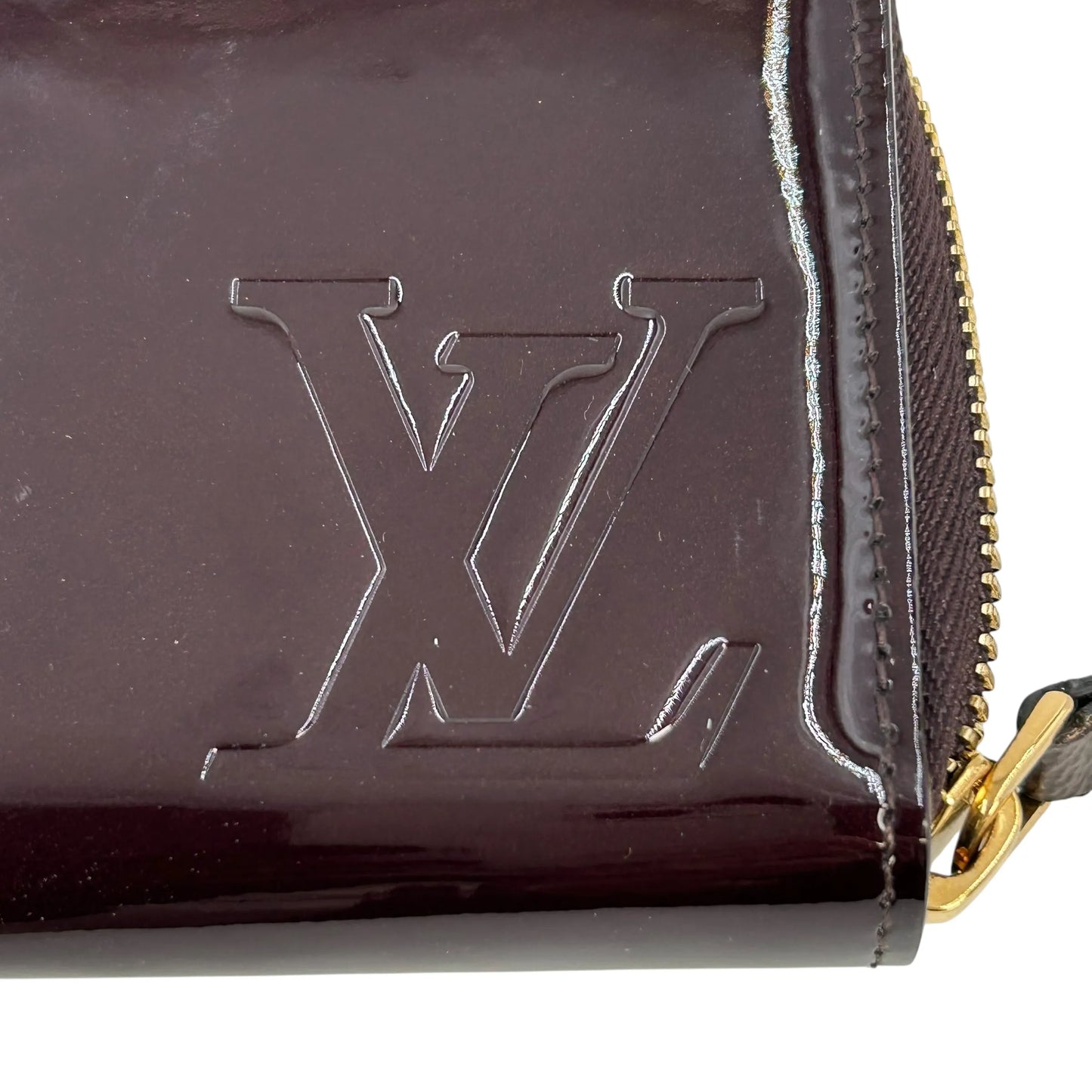 LOUIS VUITTON Portefeuille Miroir Bicolor Vernis Long Wallet - Darkbrown × Red