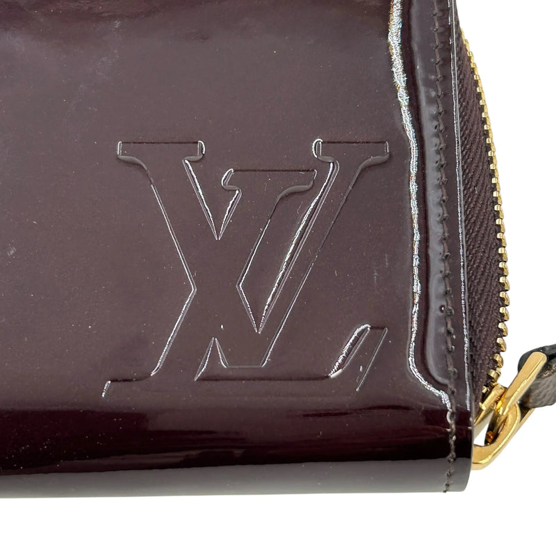 LOUIS VUITTON Portefeuille Miroir Bicolor Vernis Long Wallet - Darkbrown × Red