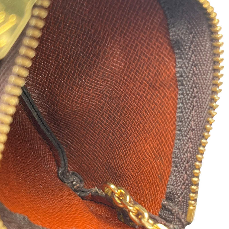 LOUIS VUITTON モノグラム ポシェットクレ キーケース コインケース - ブラウン