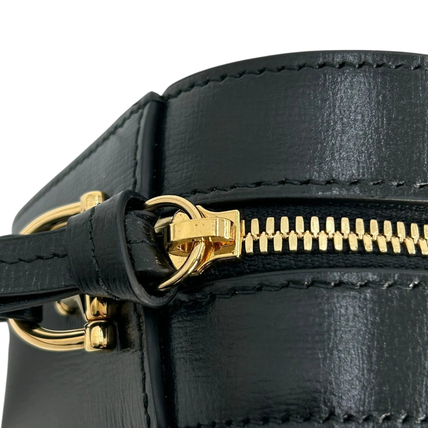 GUCCI Horsebit 1955 Leather Small Shoulder Bag - Black