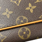 LOUIS VUITTON Pochette Twin GM Monogram Canvas Shoulder Bag - Brown
