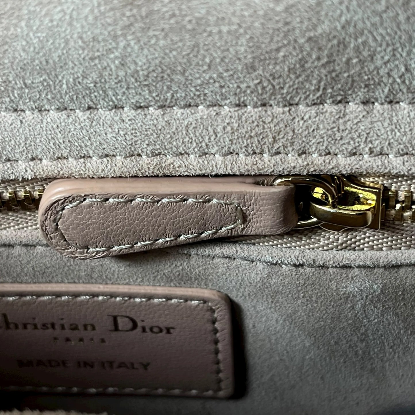 Christian Dior Lady Dior Lambskin Handbag/Shoulder Bag - Pink