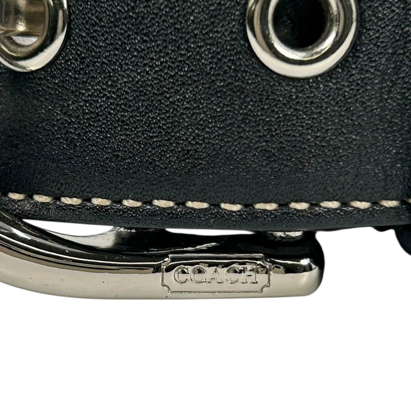 Coach ソーホー クロスボディ メッセンジャー レザー ショルダーバッグ - ブラック