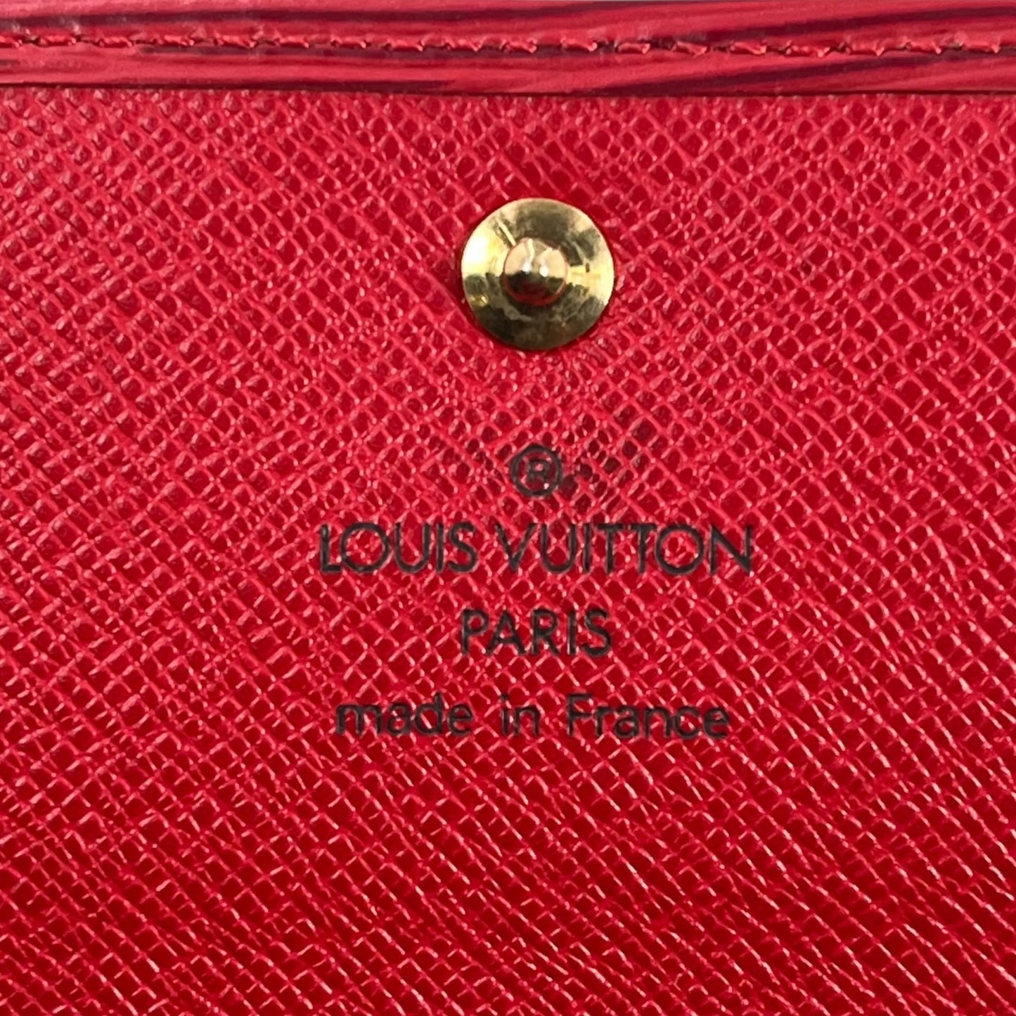 Louis Vuitton ポルトレゾール エテュイ パピエ エピレザー 三つ折り財布 コンパクトウォレット - レッド