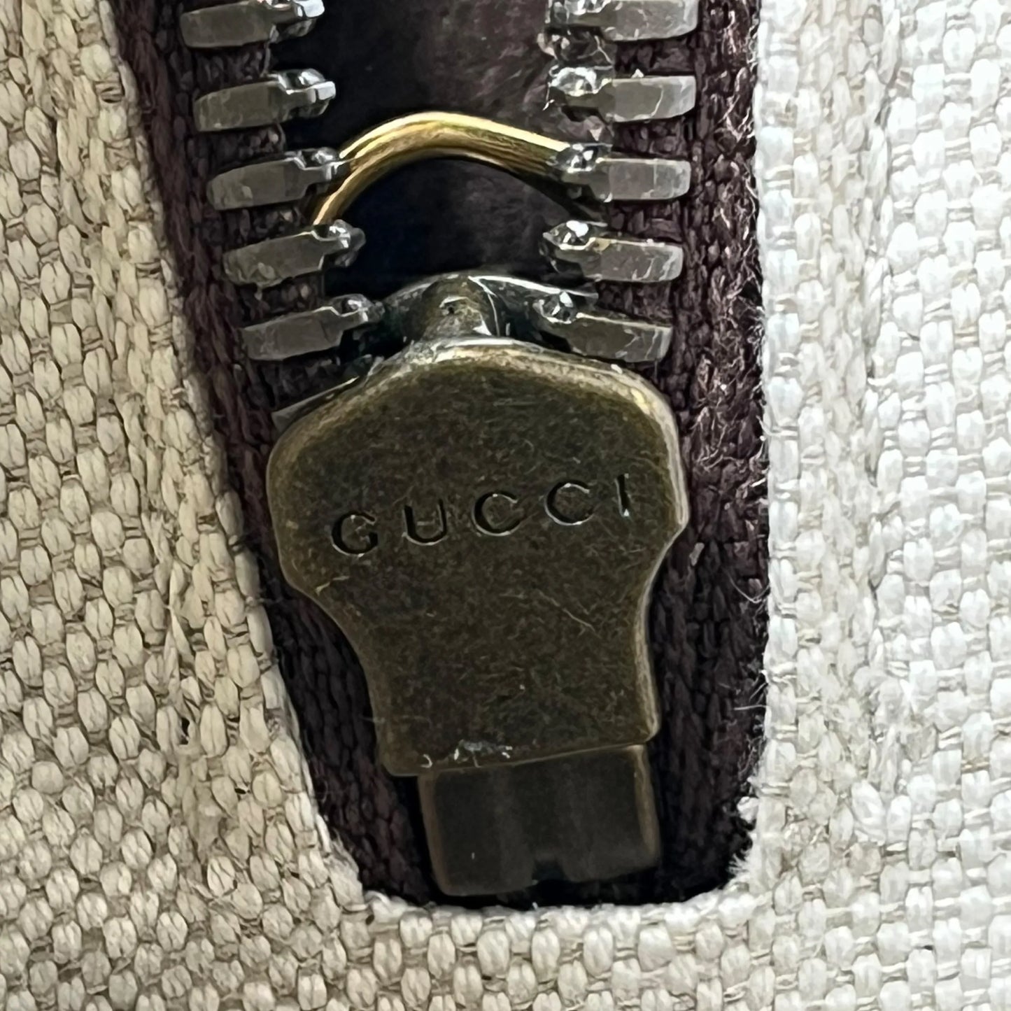 GUCCI オフィディア GGスプリーム キャンバス ショルダーバッグ - ブラウン