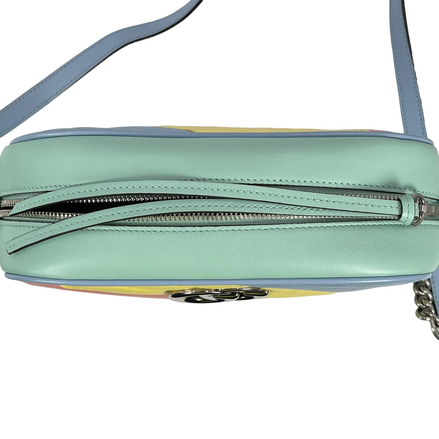 GUCCI GGマーモント キルティング レザー チェーンショルダーバッグ - マルチカラー