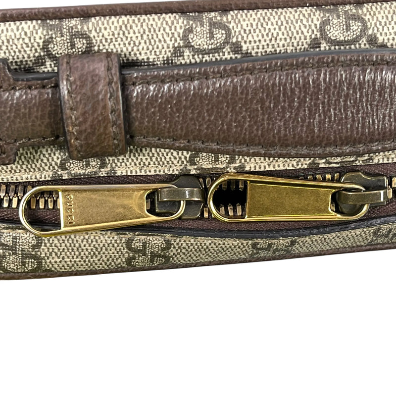 GUCCI オフディア スモール GGスプリーム キャンバス ショルダーバッグ - ブラウン