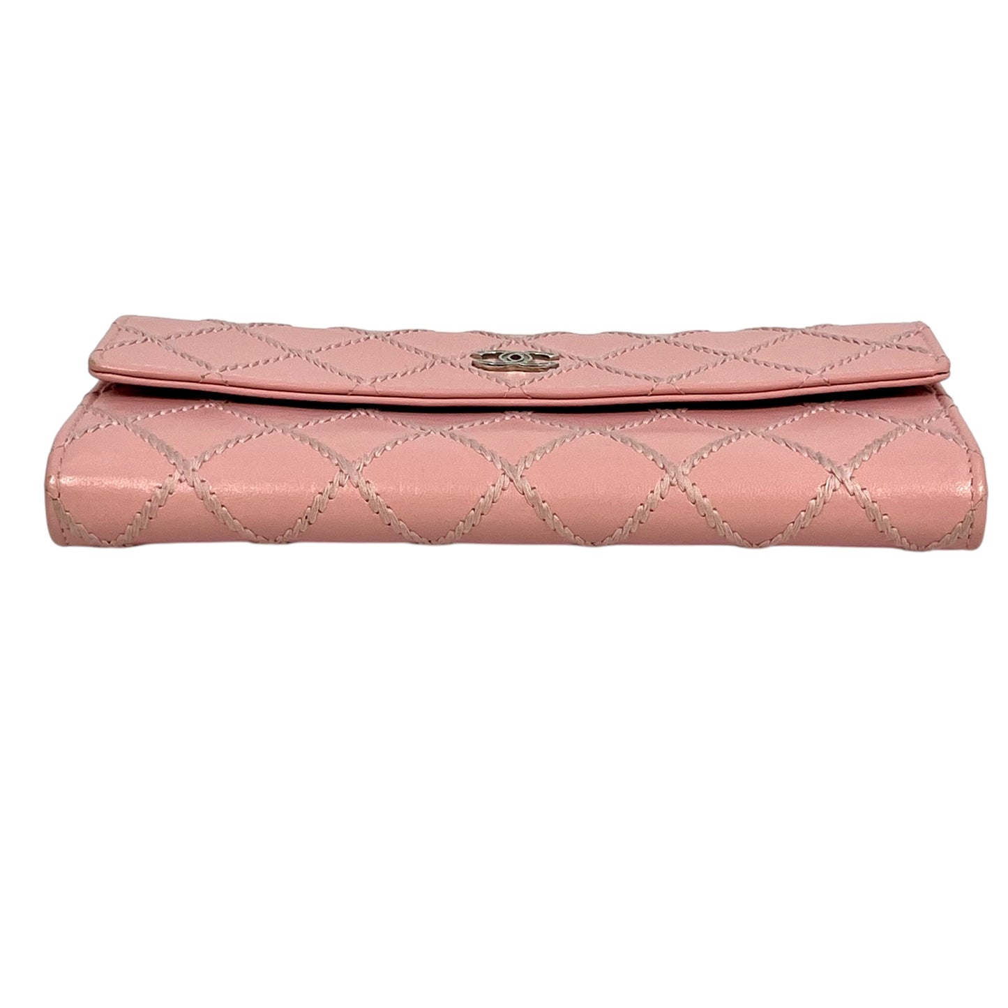 CHANEL Wild Stitch Long wallet Lambskin