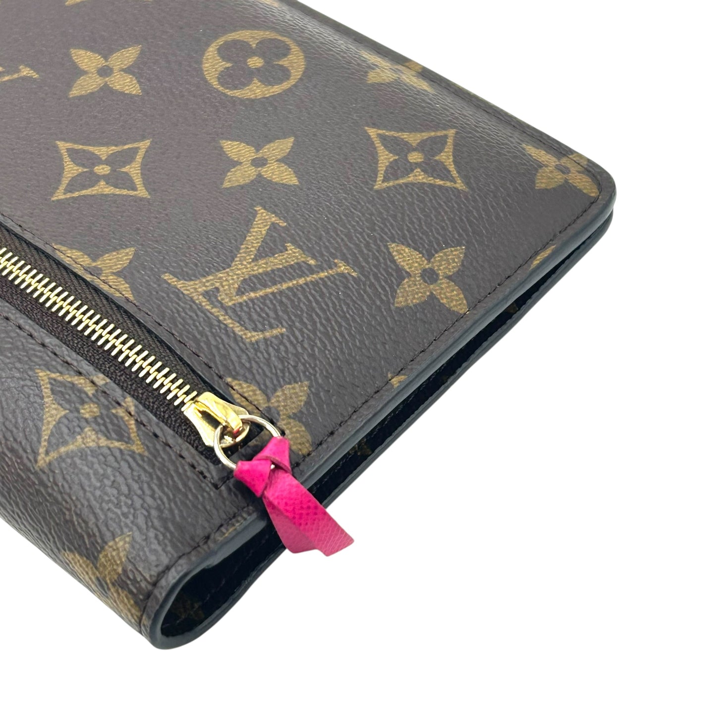 Louis Vuitton Monogram Pochette Week End Chain Wallet - Brown