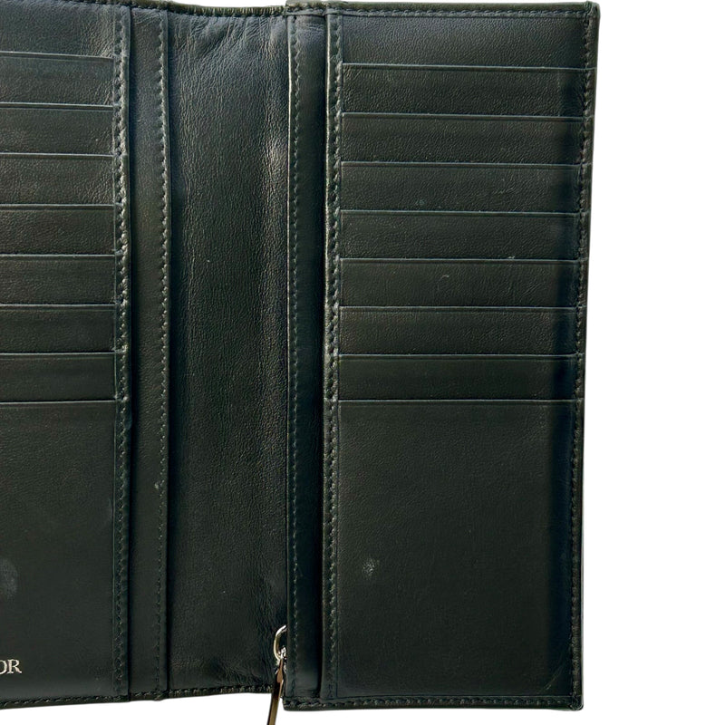 Dior Oblique Vertical Long Wallet - Black