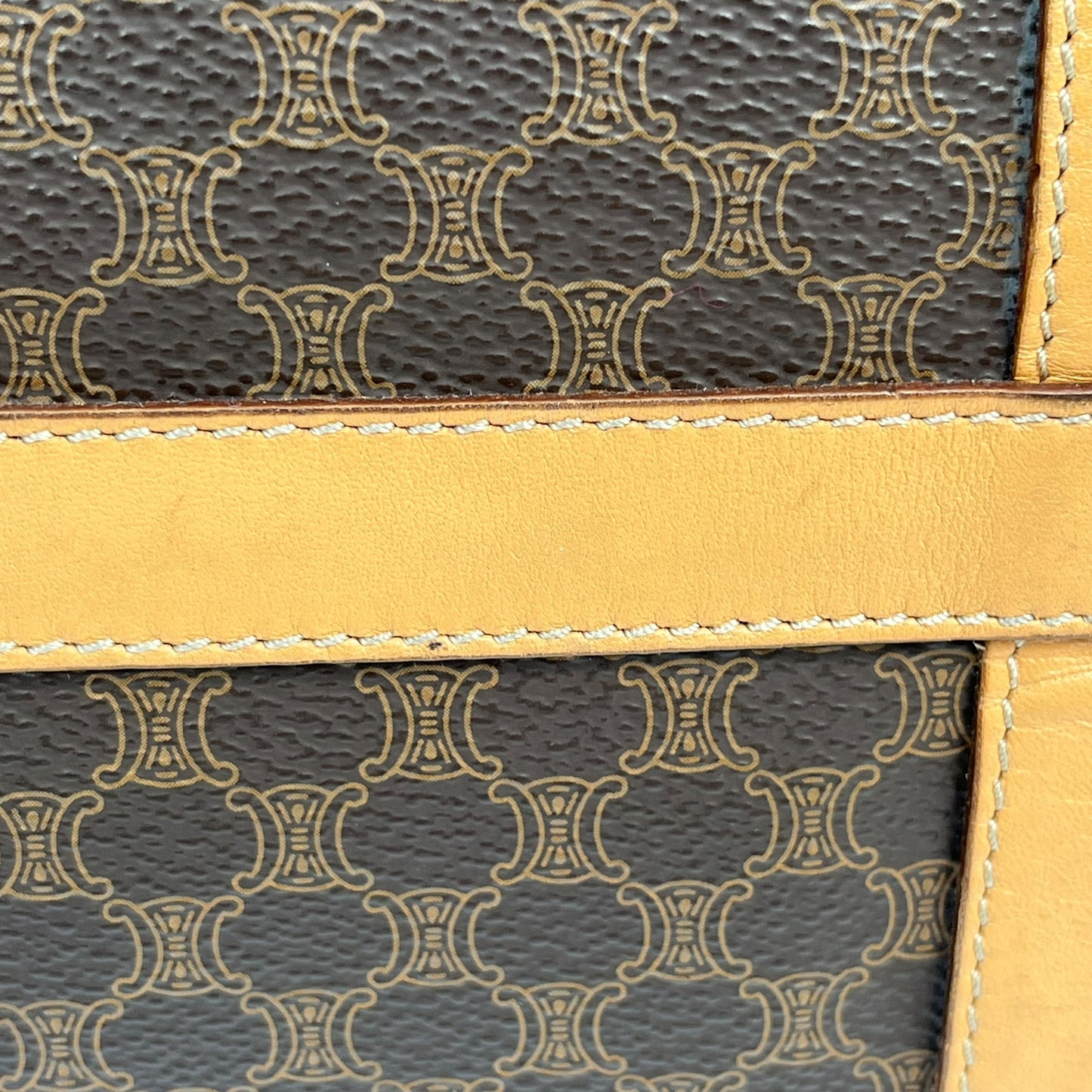 CELINE Macadam Boston Hand Bag - Brown