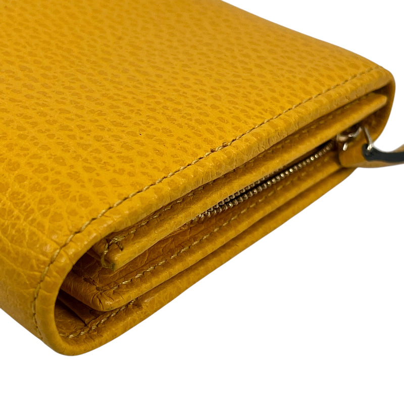 GUCCI Swing Continental Long Wallet - Yellow