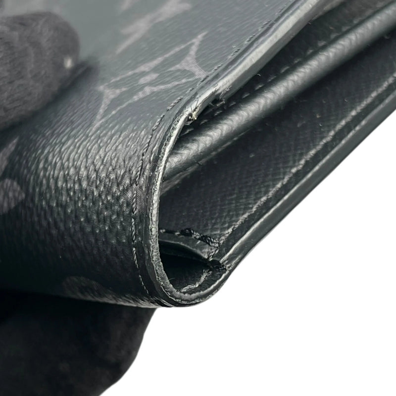 Louis Vuitton Monogram Eclipse Canvas Long Wallet - Black