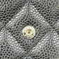 CHANEL Materasse Caviar Skin Classic Flap Long Wallet - Black