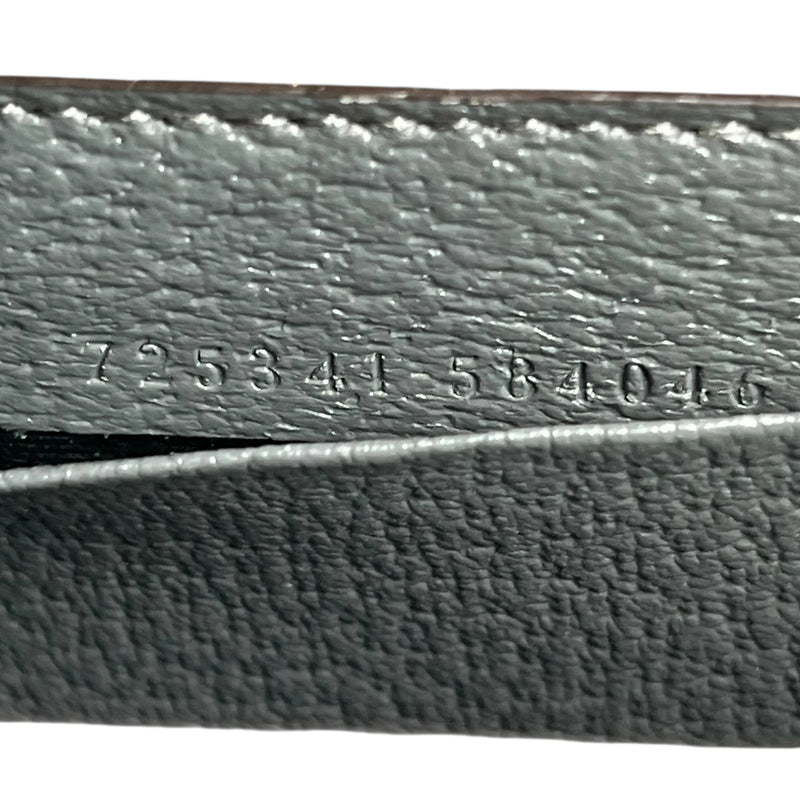 GUCCI GG Supreme Small Faux Leather Cross Body Bag - Gray
