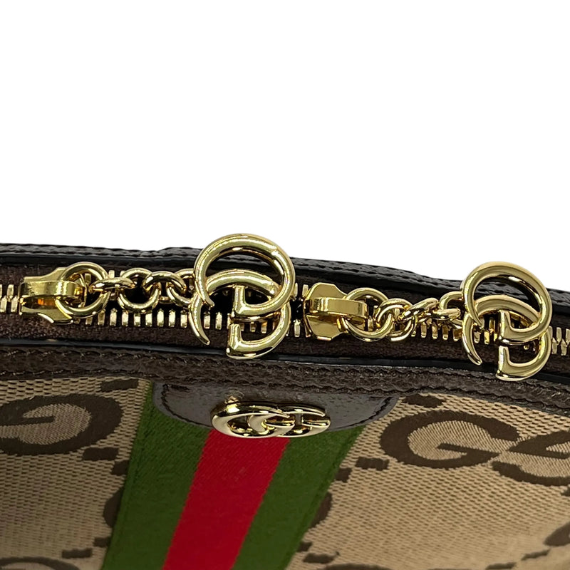 GUCCI Ophidia Jumbo GG Small Shoulder Bag - Brown