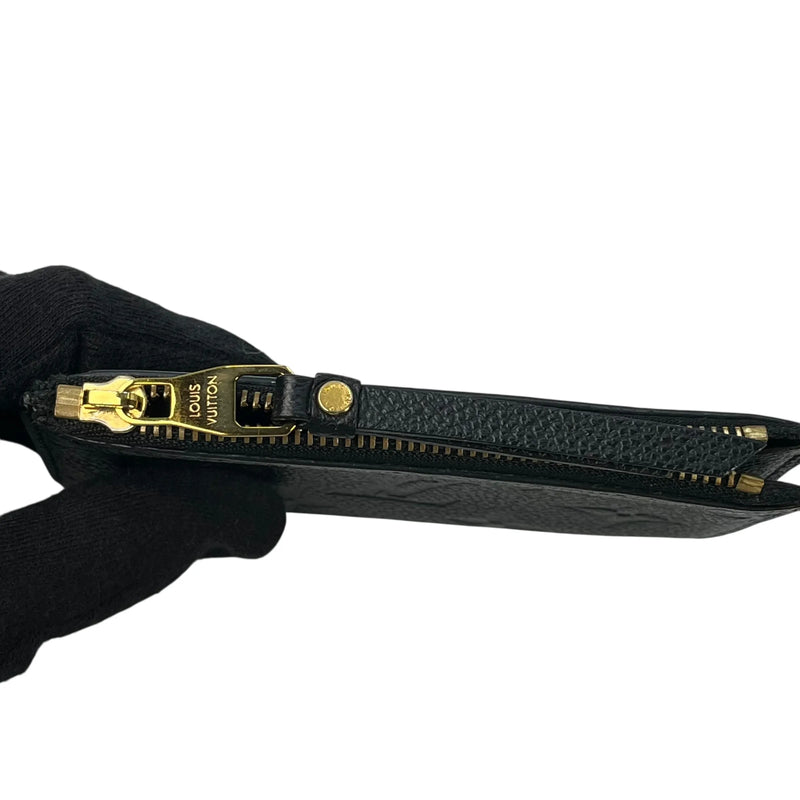 Louis Vuitton Monogram Empreinte Porte Cartes Card Case - Black