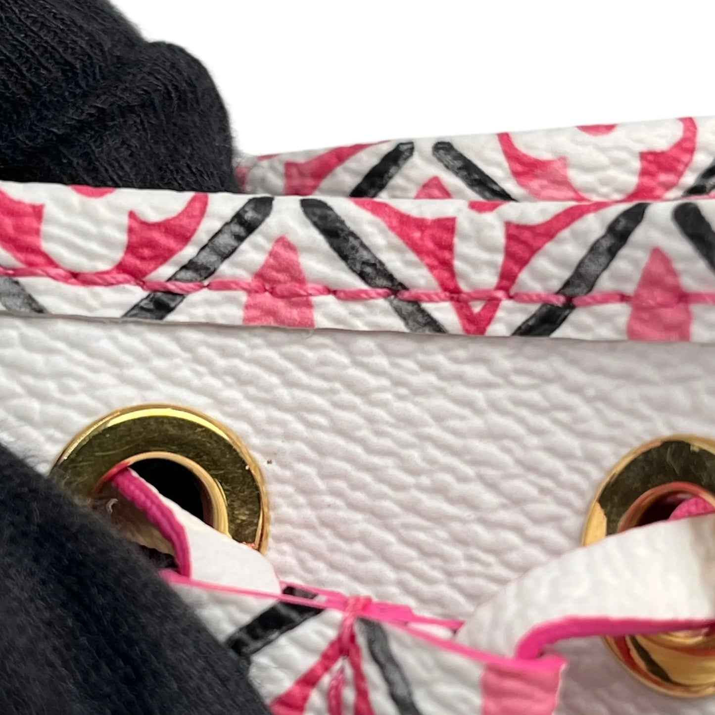 Louis Vuitton Monogram Nano Noe By The Pool Bucket Bag - Pink×White