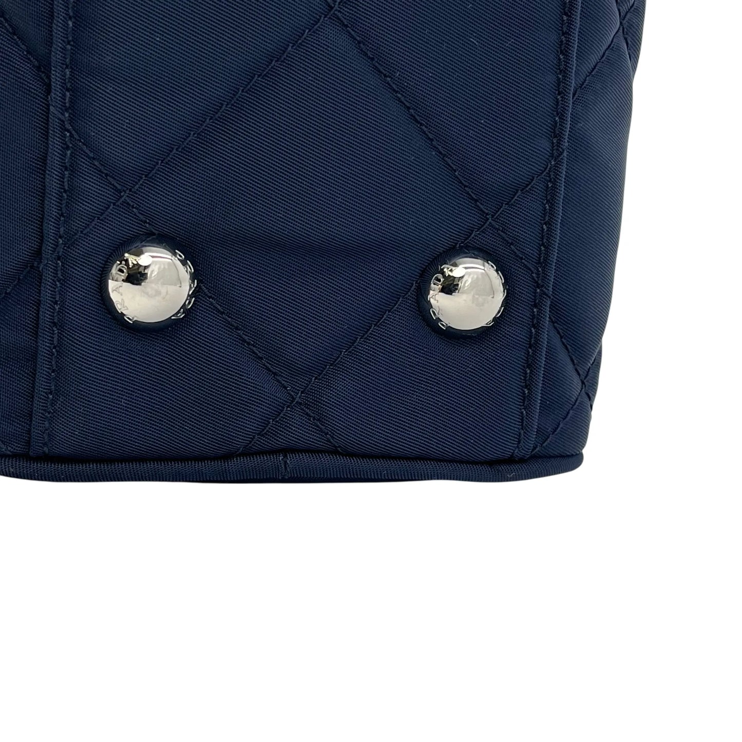 PRADA Nylon Quilting Chain Shoulder Bag - Navy