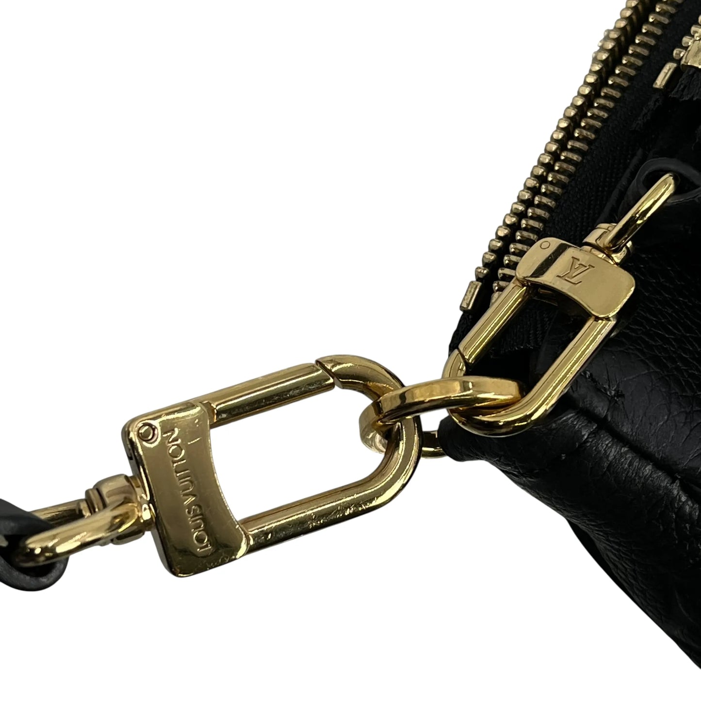 Louis Vuitton Monogram Empreinte Multi Pochette Hand Bag - Black