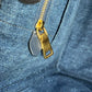 PRADA Canapa Denim Tote Bag Hand Bag - Blue