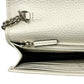 GUCCI Interrocking G Chain Wallet Shoulder Bag - Cream White
