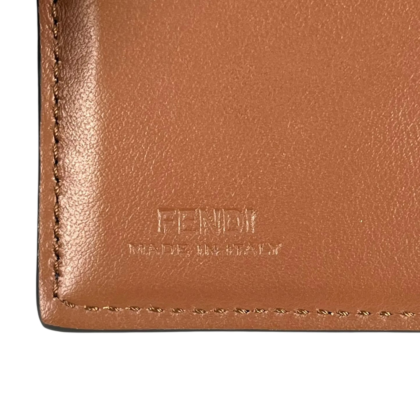 FENDI FF Denim Compact Wallet - Blue