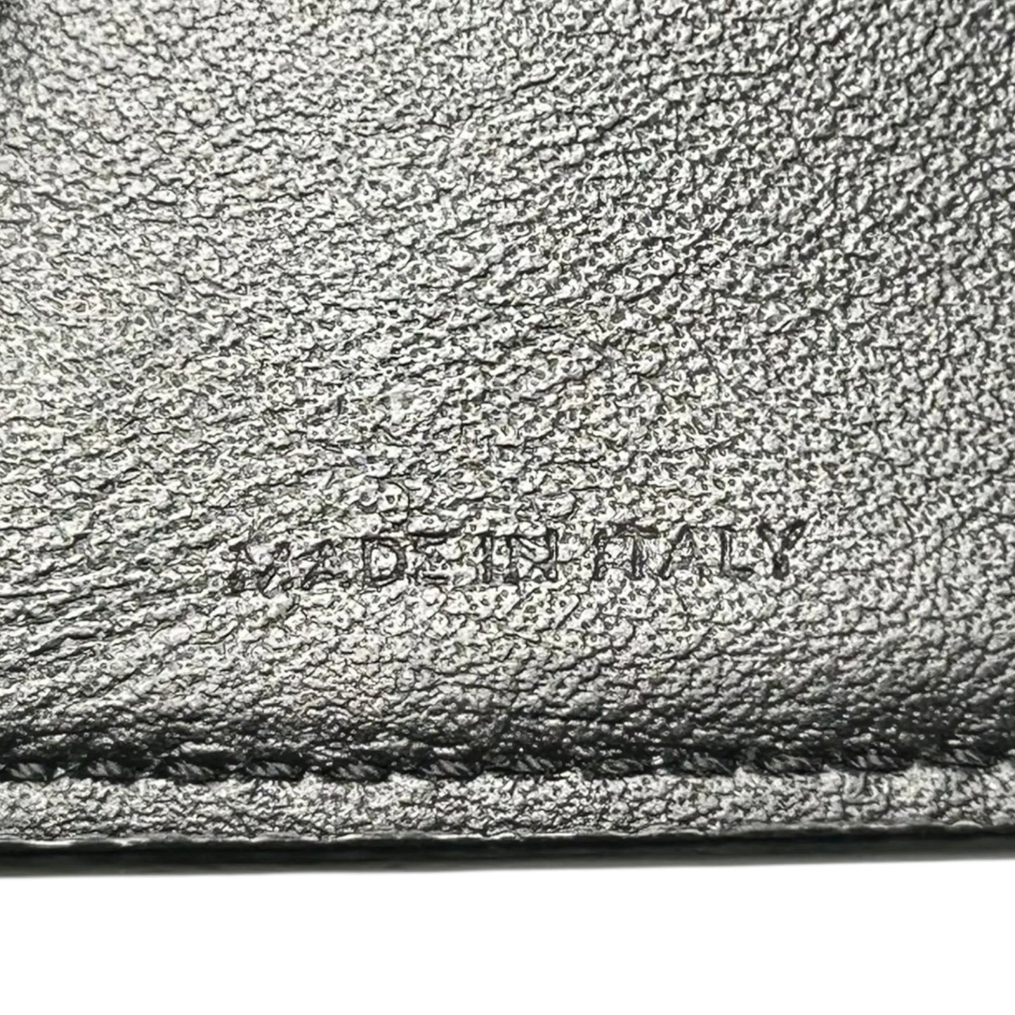 CELINE Triomphe Calfskin Compact Wallet - Black 