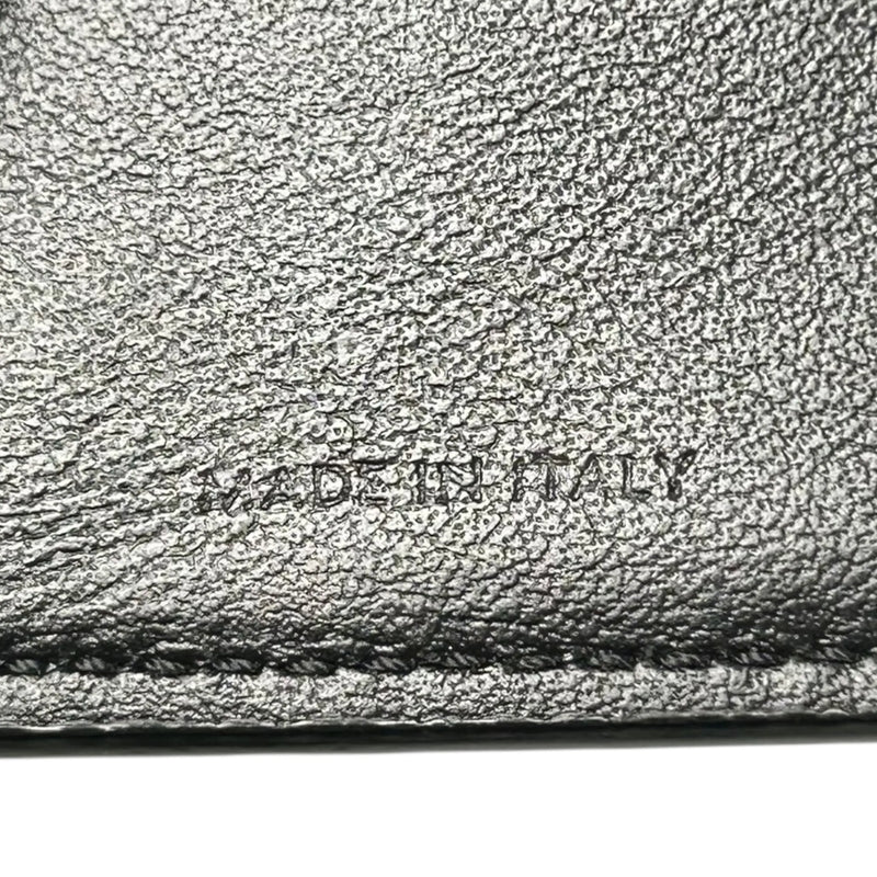 CELINE Triomphe Calfskin Compact Wallet - Black 