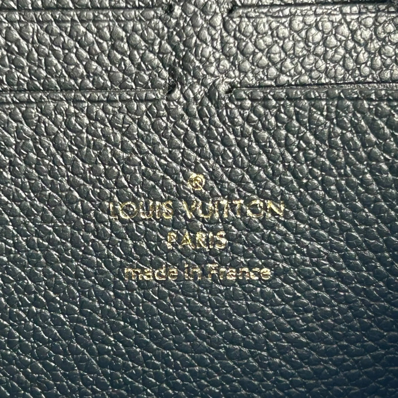 LOUIS VUITTON Portefeuille Monogram Empreinte Long Wallet - Black 