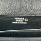 HERMES Bearn Soufflet Alligator Long Wallet - Black with J Stamp (2006) 