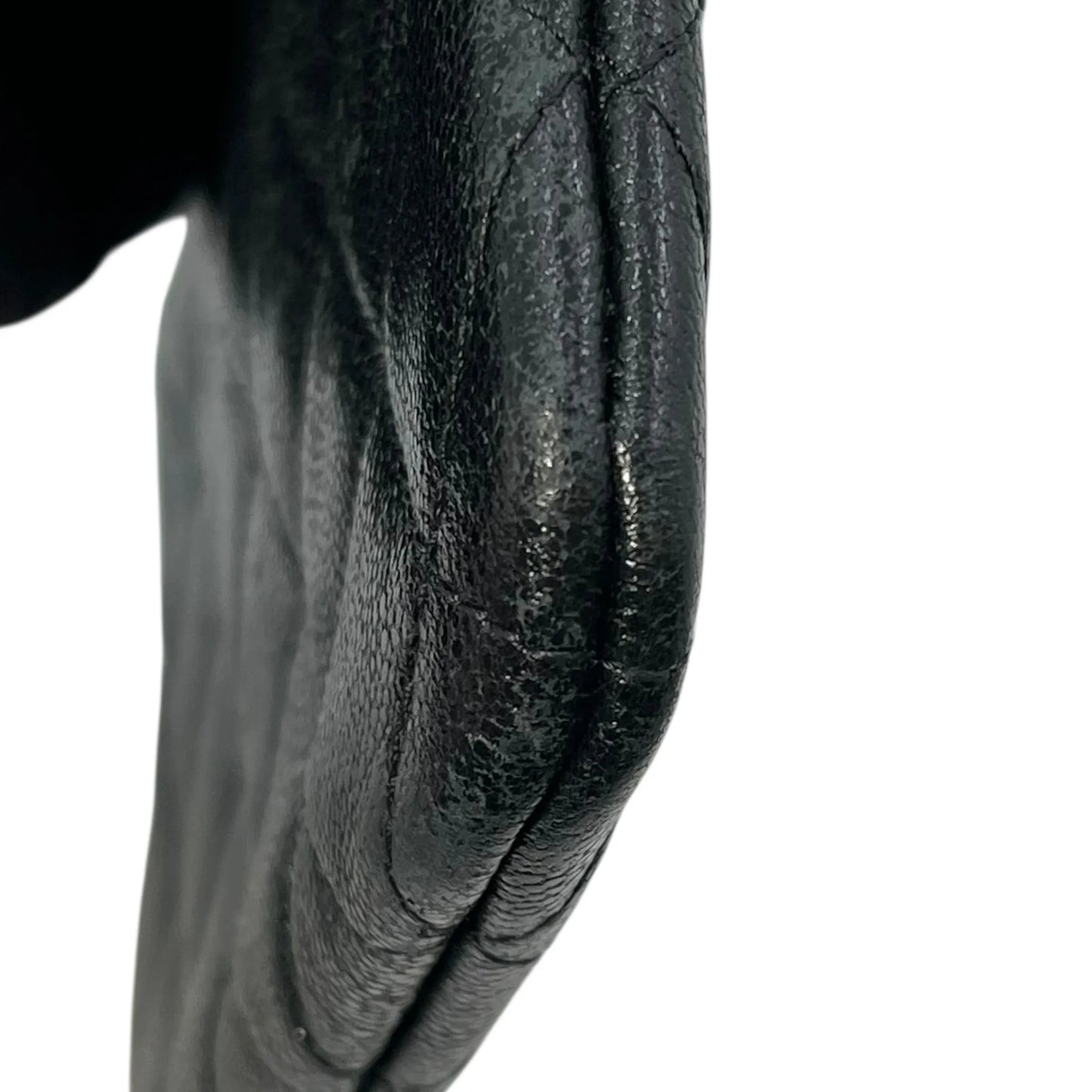 CHANEL Caviar Leather Classic Zip Coin Case - Black 